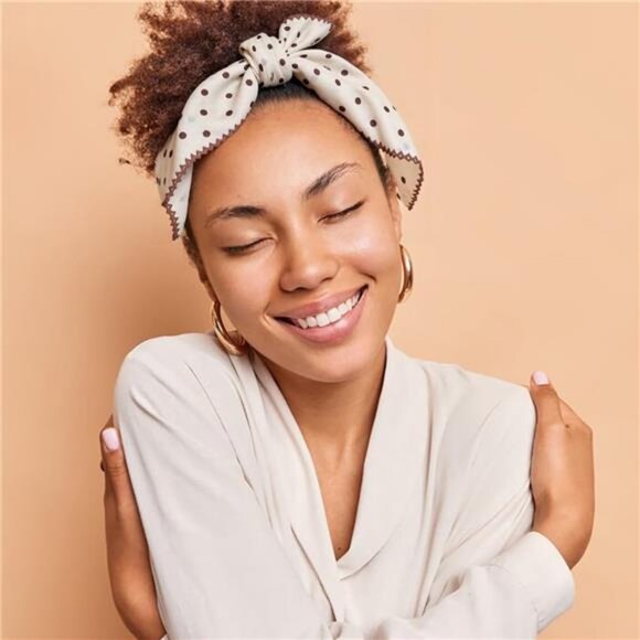 2 Pack Large Cotton Bandana Headband Css007 - Polka Dot - Picture 7 of 7